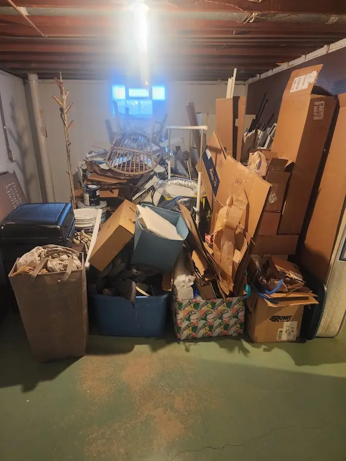 Roll-off dumpster container at job site for Concrete Dumpster Rental in Lebanon